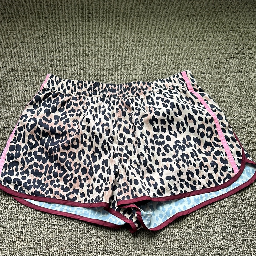 The Upside Leopard Print Athletic Shorts
